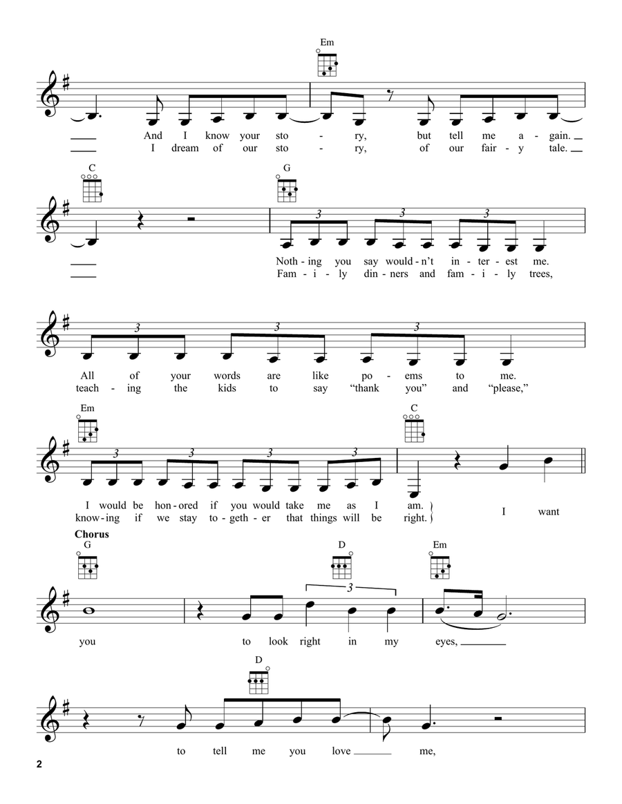 Is That Alright? (from A Star Is Born) Ukulele scores gallery preview page 2