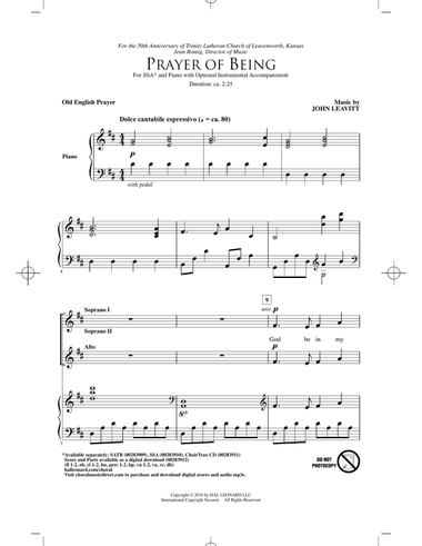 Prayer Of Being