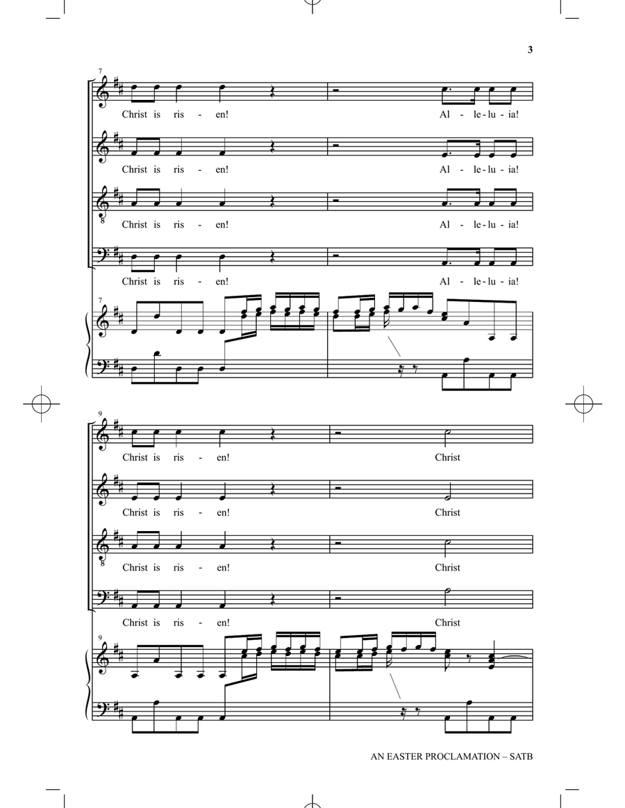 An Easter Proclamation An Easter Proclamation 4-Part scores gallery preview page 2