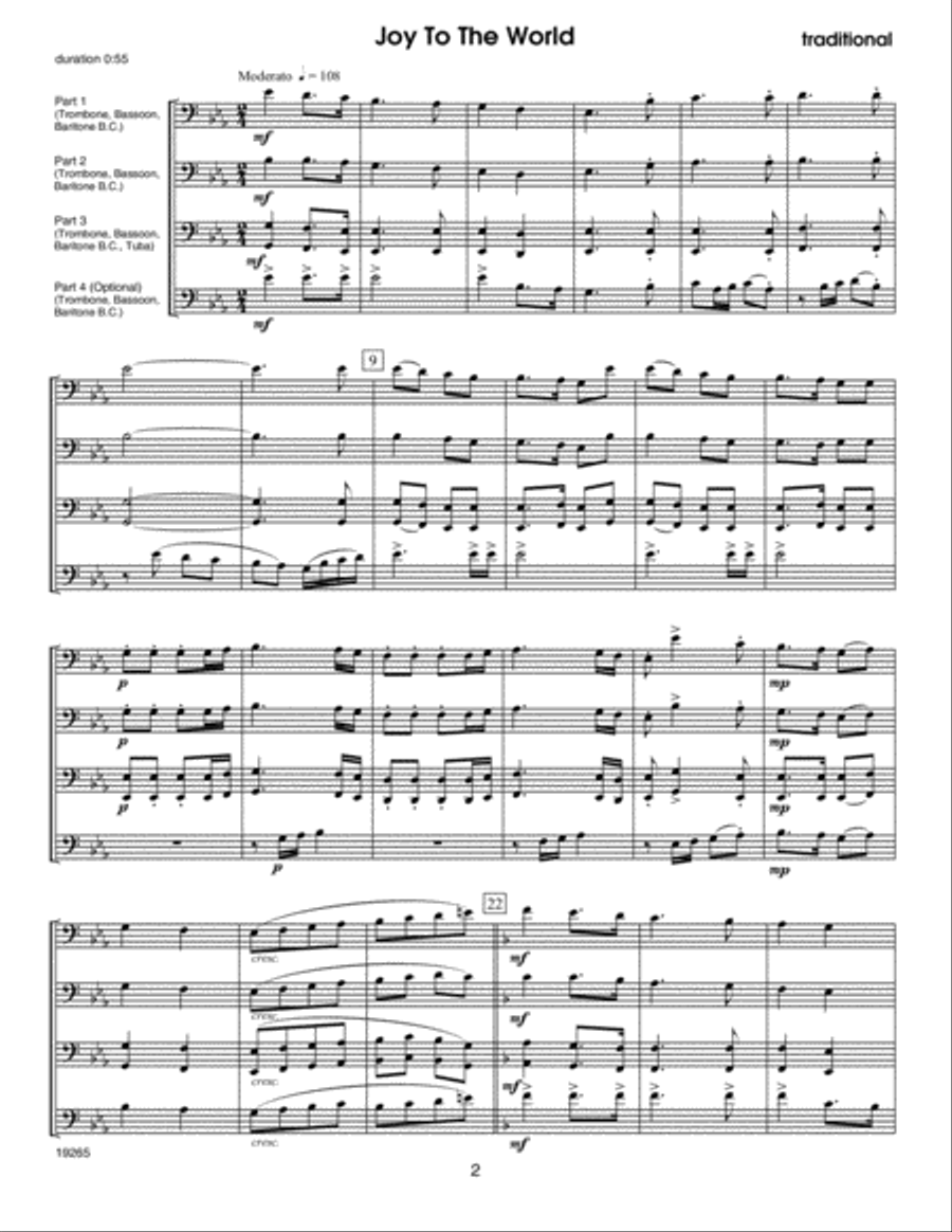 Christmas Collages - C Bass Clef Instruments Bass Clef Instrument scores gallery preview page 3