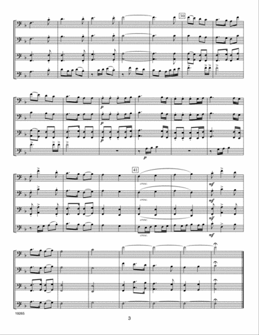 Christmas Collages - C Bass Clef Instruments Bass Clef Instrument scores gallery preview page 4