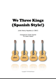 We Three Kings (Spanish Style!) - 4 guitars/large ensemble