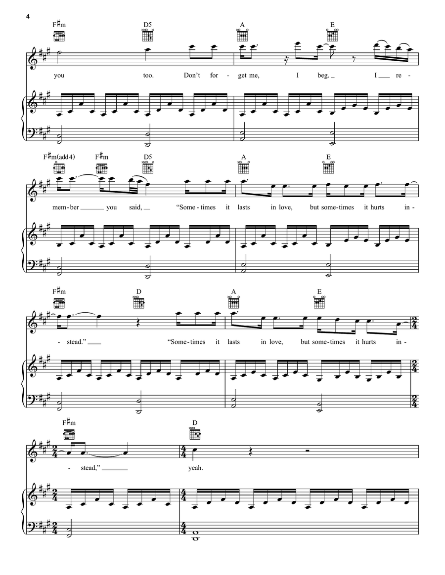 Someone Like You Someone Like You Piano, Vocal scores gallery preview page 4