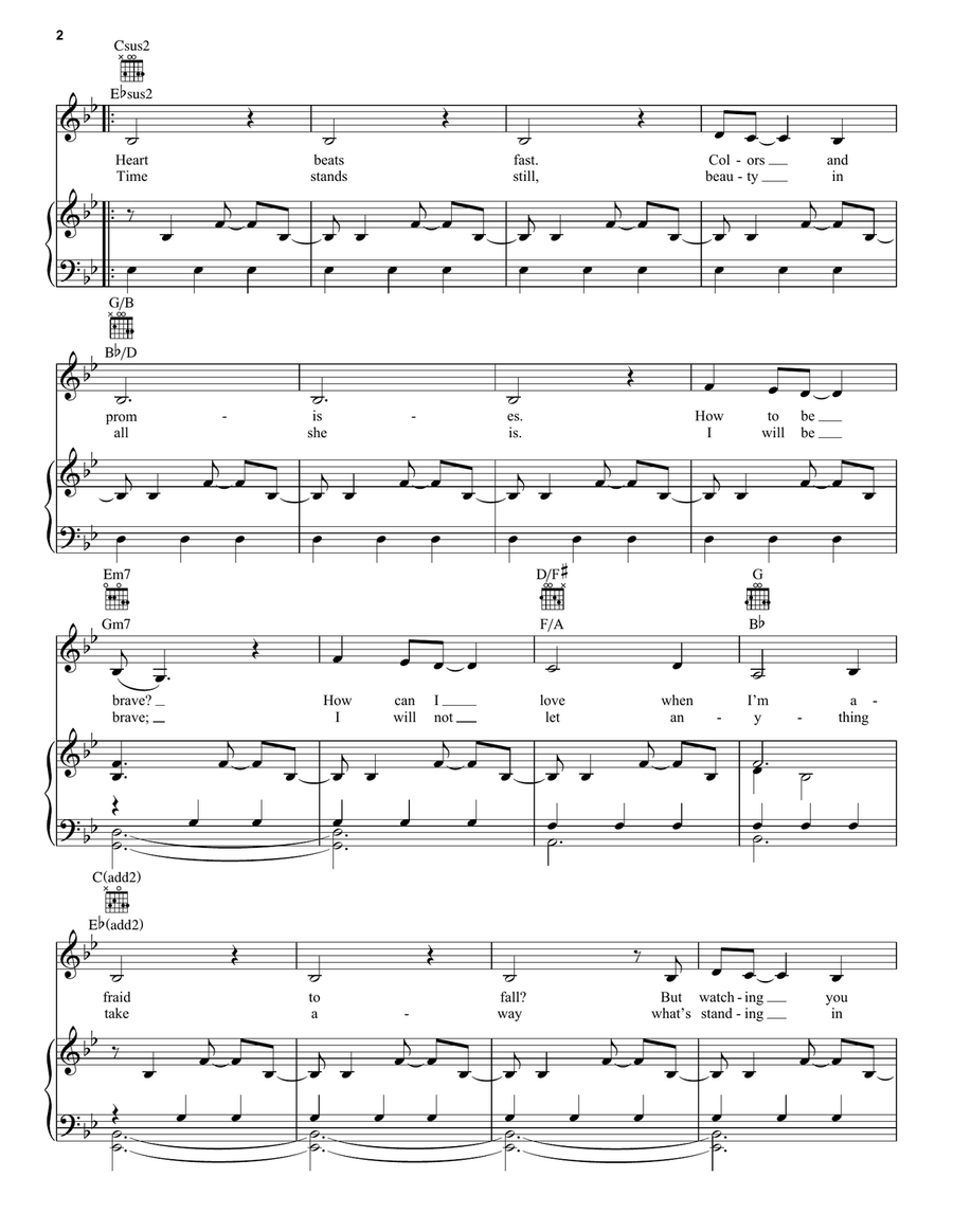 A Thousand Years A Thousand Years Piano, Vocal scores gallery preview page 2