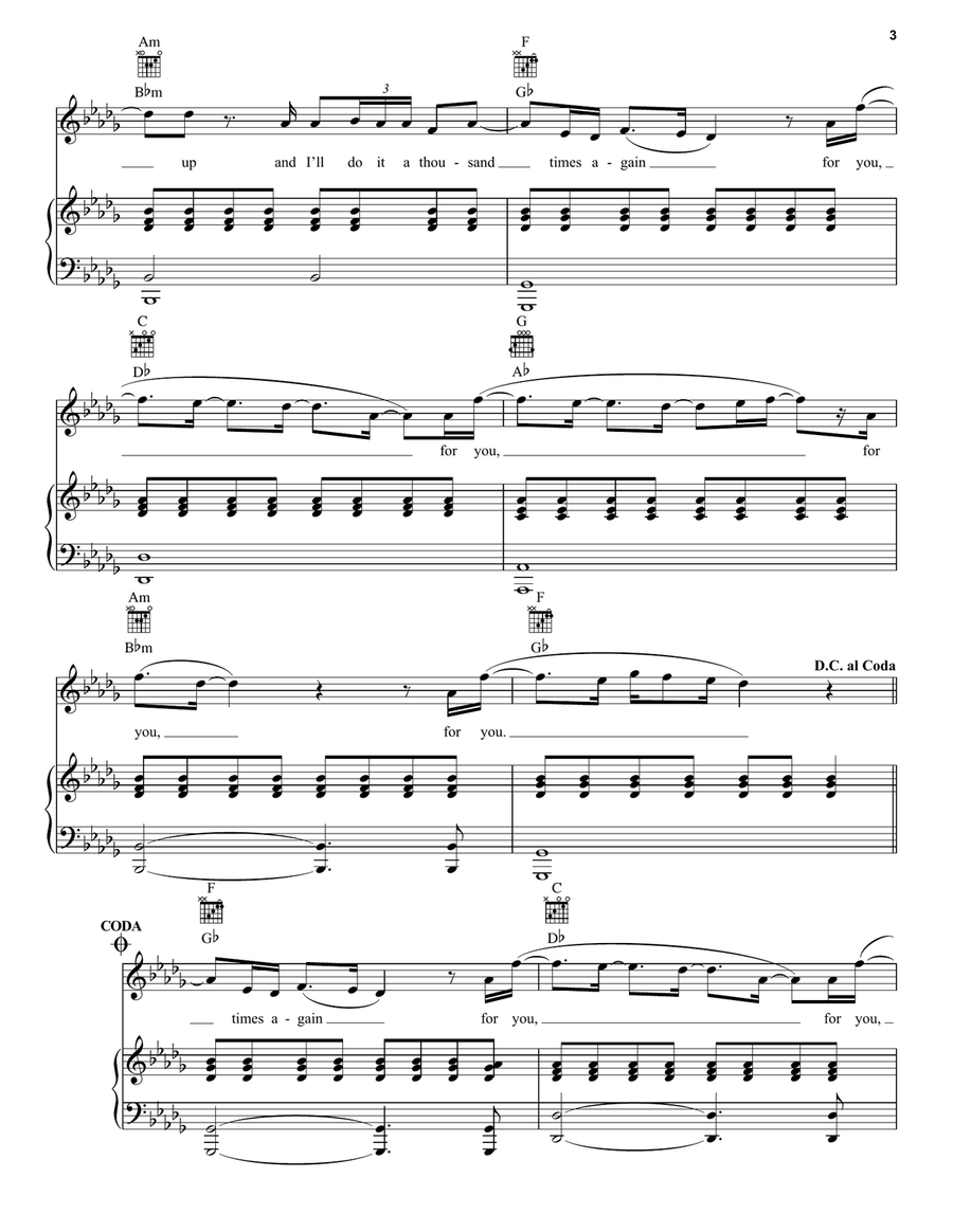 Rise Up Rise Up Piano, Vocal scores gallery preview page 3