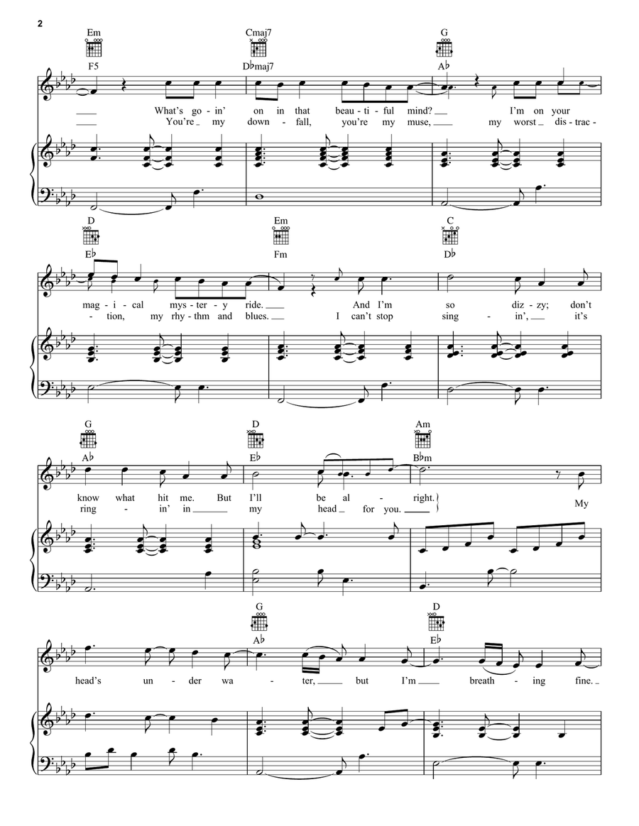 All Of Me All Of Me Piano, Vocal scores gallery preview page 2