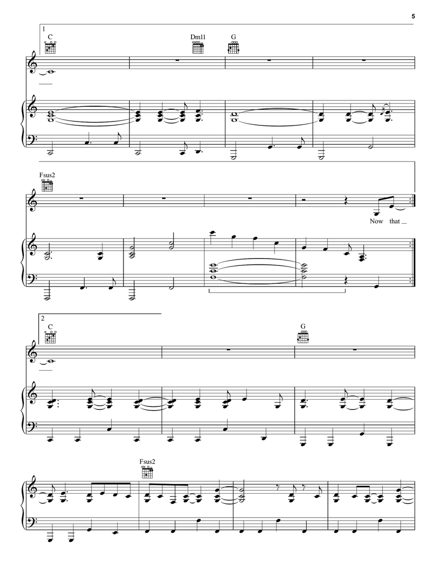 Drops Of Jupiter (Tell Me) Piano, Vocal scores gallery preview page 5