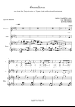 Greensleeves, for SA, and piano, F minor