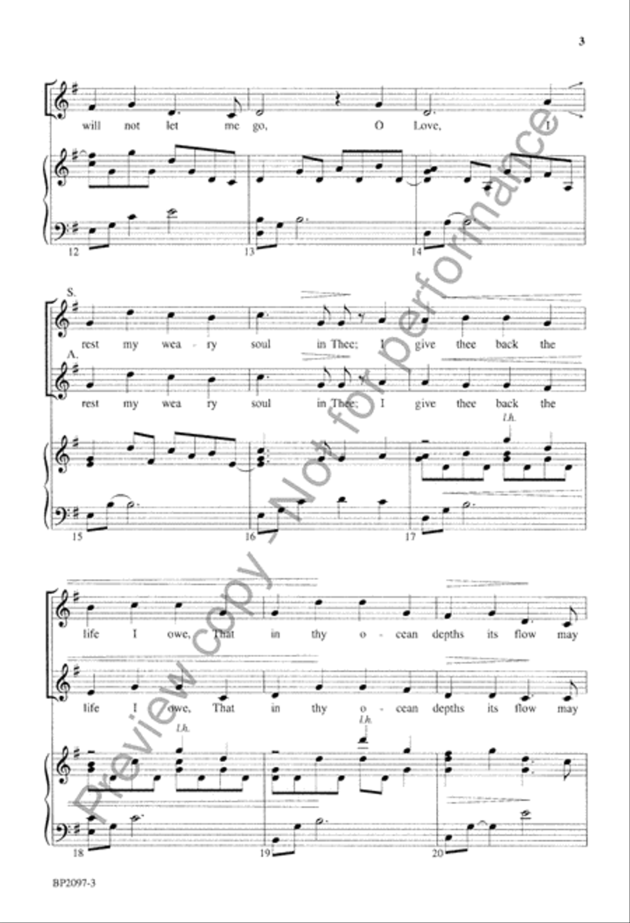 O Love - SATB O Love - SATB 4-Part scores gallery preview page 4
