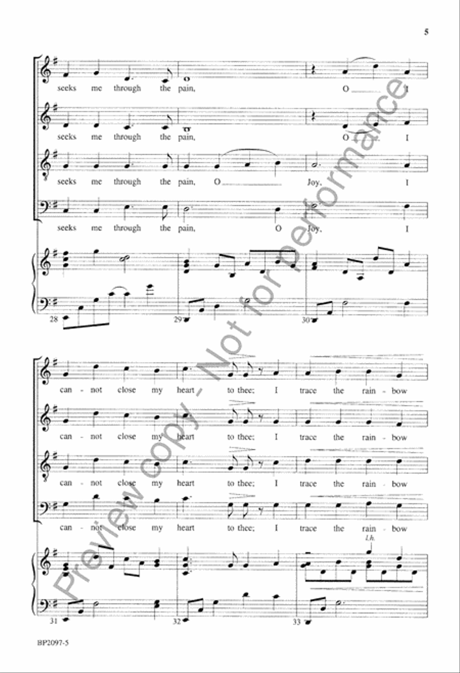 O Love - SATB O Love - SATB 4-Part scores gallery preview page 6
