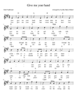 Give me Your Hand, an Irish Folk Song