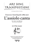 SANTOLIQUIDO: L'assiolo canta (transposed to E-flat major)
