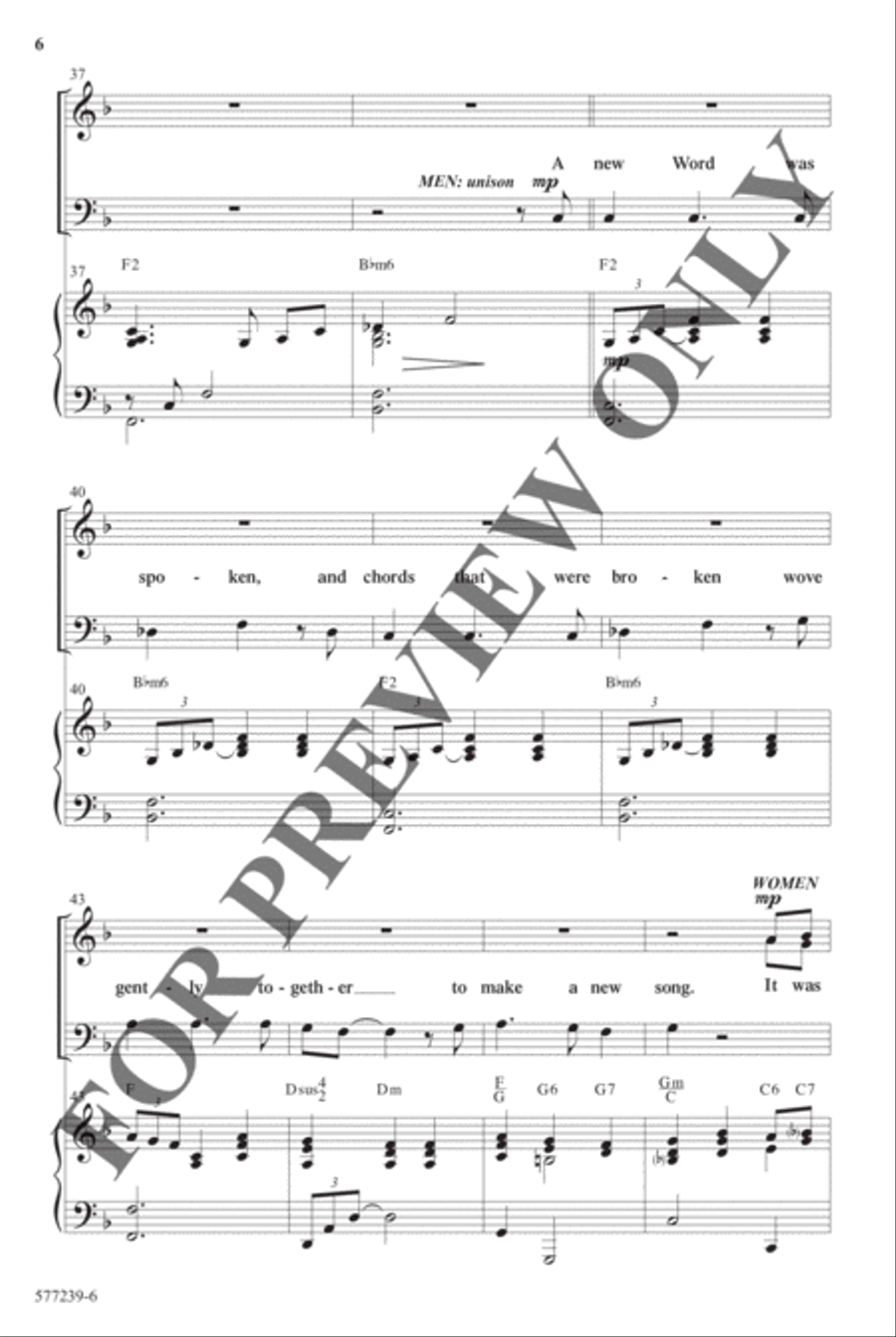 He Started the Whole World Singing - Anthem Choir scores gallery preview page 6