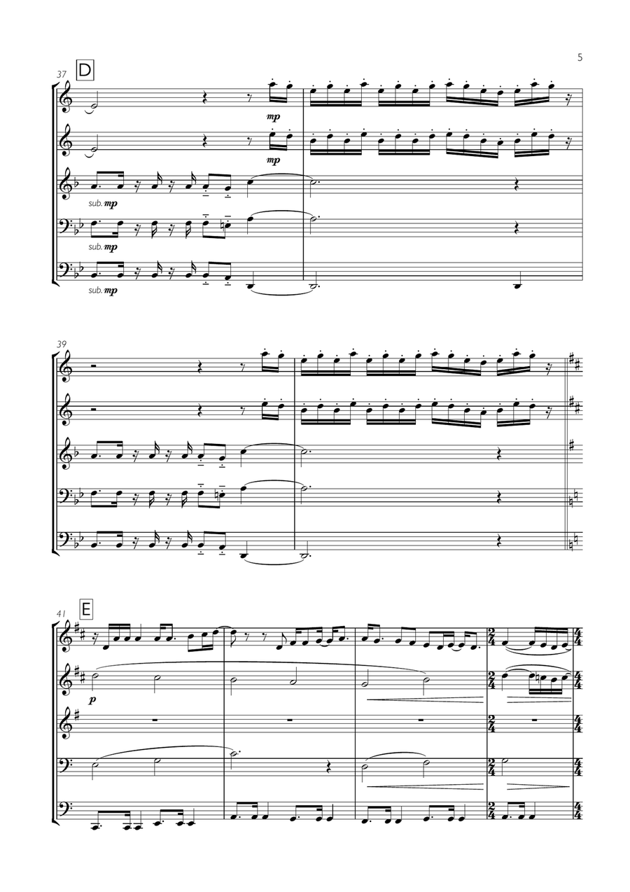 Africa Africa Brass Ensemble scores gallery preview page 5