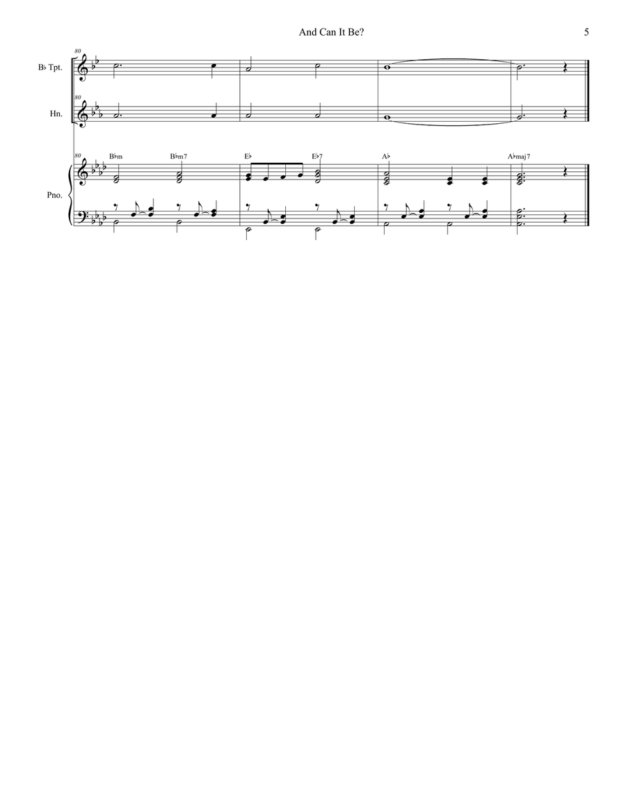 And Can It Be? (with 