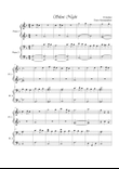 Silent Night. Piano 4 hands