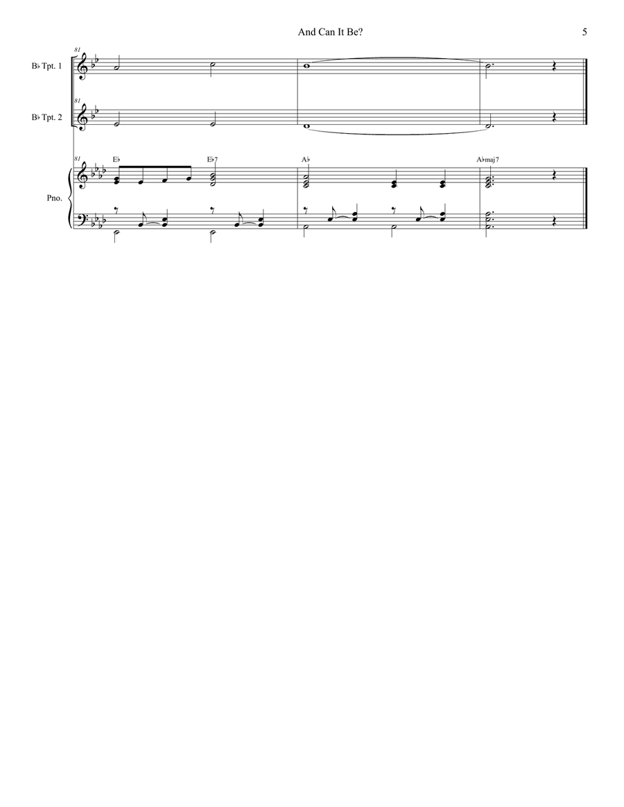 And Can It Be? (with 
