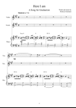 Here I Am - A Graduation Song [full score]