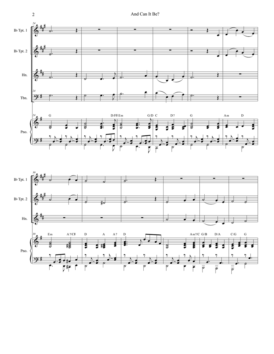 And Can It Be? (with 