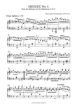 Minuet No. 4 in G minor (from Six Minuets for the Pianoforte, 1819)