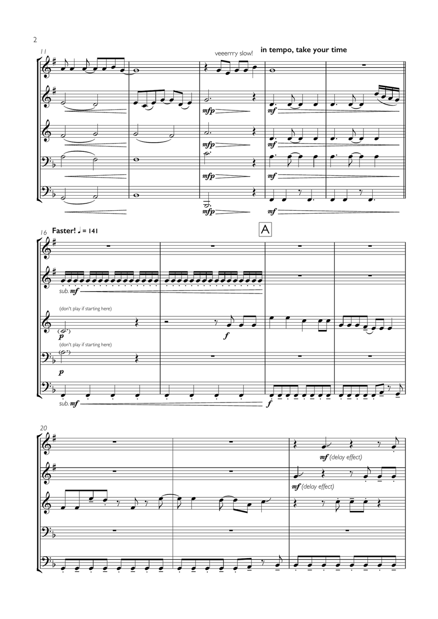 What's Up What's Up Brass Ensemble scores gallery preview page 2
