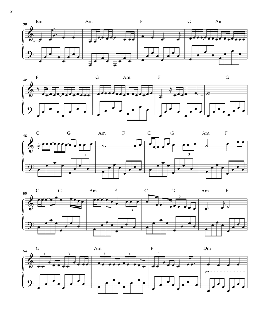 Someone Like You Someone Like You Piano Solo scores gallery preview page 3