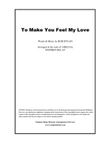 To Make You Feel My Love mini preview