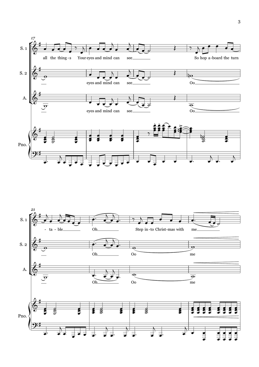 Step Into Christmas Step Into Christmas Small Ensemble scores gallery preview page 4