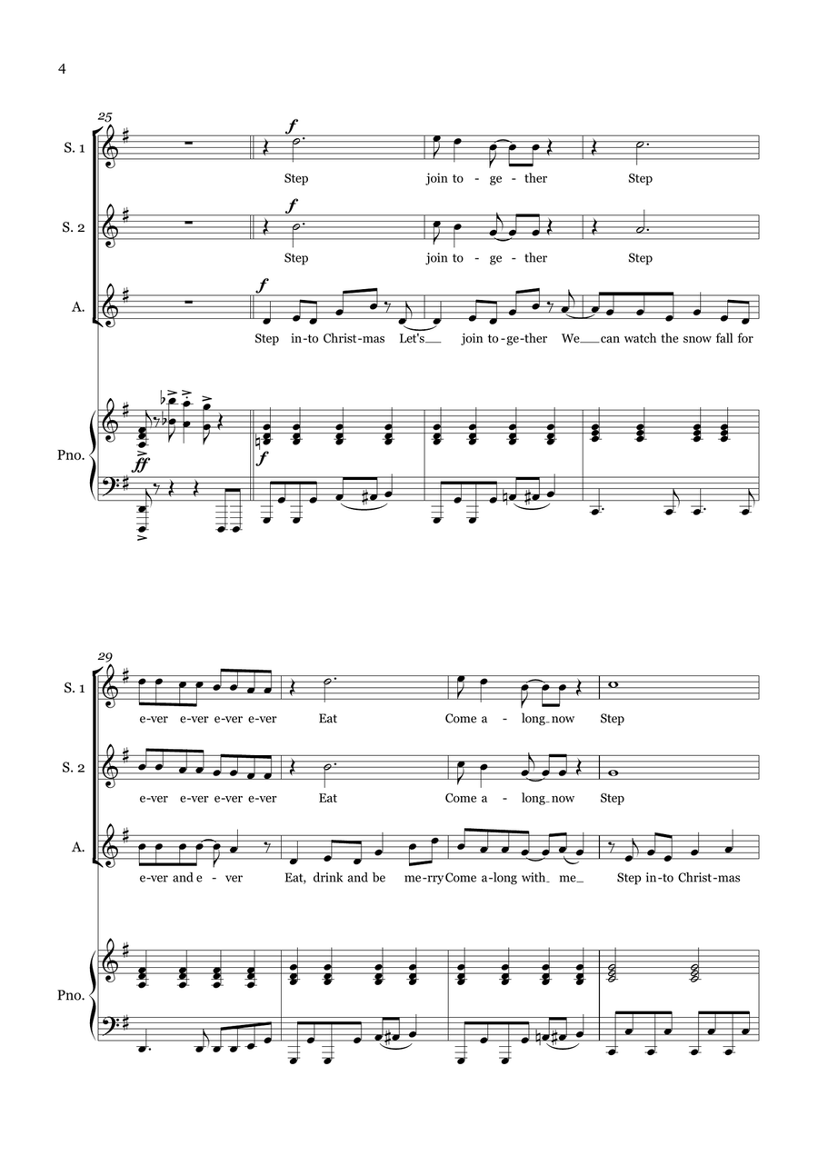 Step Into Christmas Step Into Christmas Small Ensemble scores gallery preview page 5