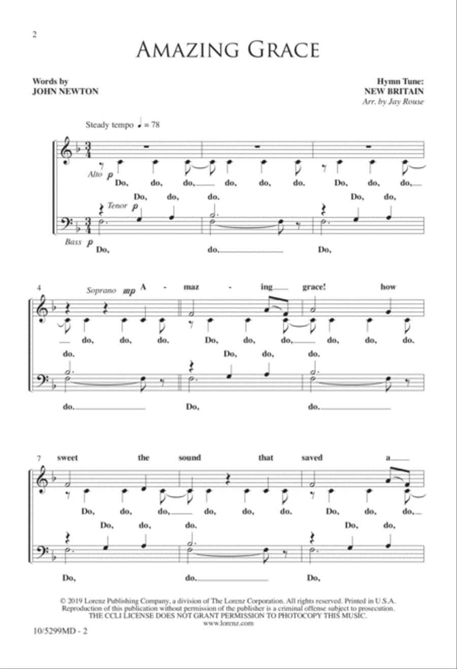 Four-part Hymns: A Cappella, Vol. II 4-Part scores gallery preview page 2
