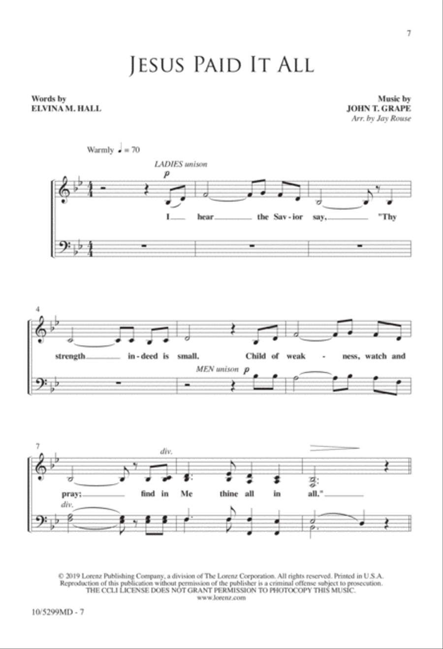 Four-part Hymns: A Cappella, Vol. II 4-Part scores gallery preview page 4