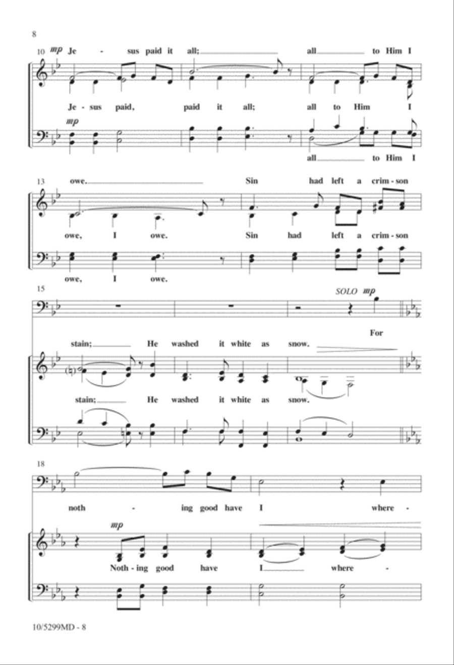 Four-part Hymns: A Cappella, Vol. II 4-Part scores gallery preview page 5