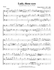 Lady, those eyes for Trombone or Low Brass Trio