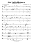 Suite Madrigal Bolognese for Trombone or Low Brass Trio