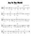 Joy To The World Lead Sheet in C Major