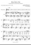 What Child is This, for mezzosoprano solo and piano, C minor