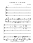 Psalm 100: We Are His People by Joseph Burrows - SATB Choir and Piano