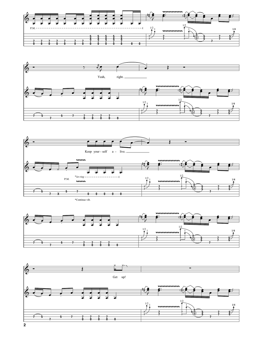 Keep Yourself Alive Keep Yourself Alive Acoustic Guitar scores gallery preview page 2