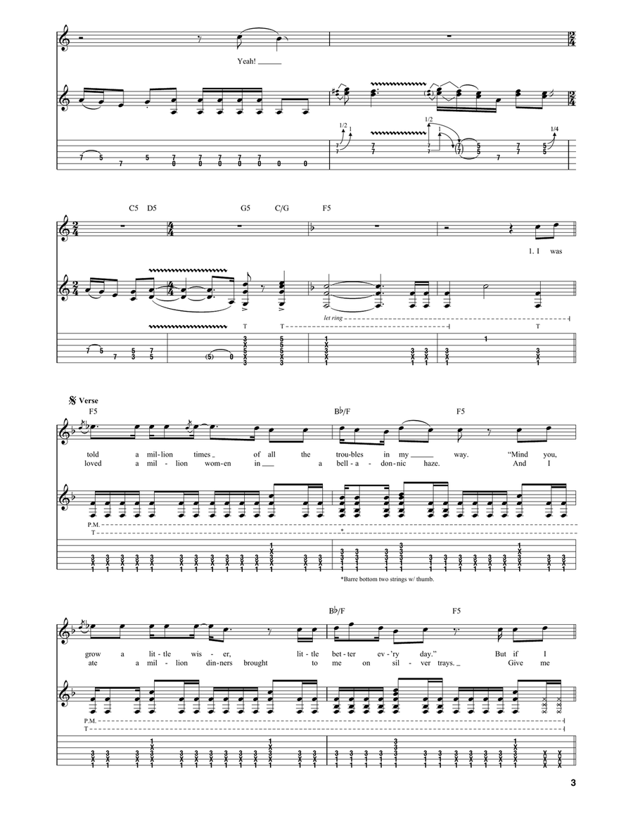 Keep Yourself Alive Keep Yourself Alive Acoustic Guitar scores gallery preview page 3