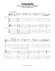 Courante (from Lute Sonata in D Major)