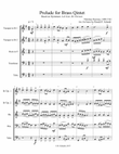 Prelude for Brass Quintet