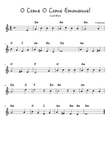 O Come O Come Emmanuel Lead Sheet