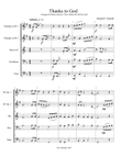 Thanks to God - for Brass Quintet