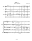 Meditation - for Brass Quintet