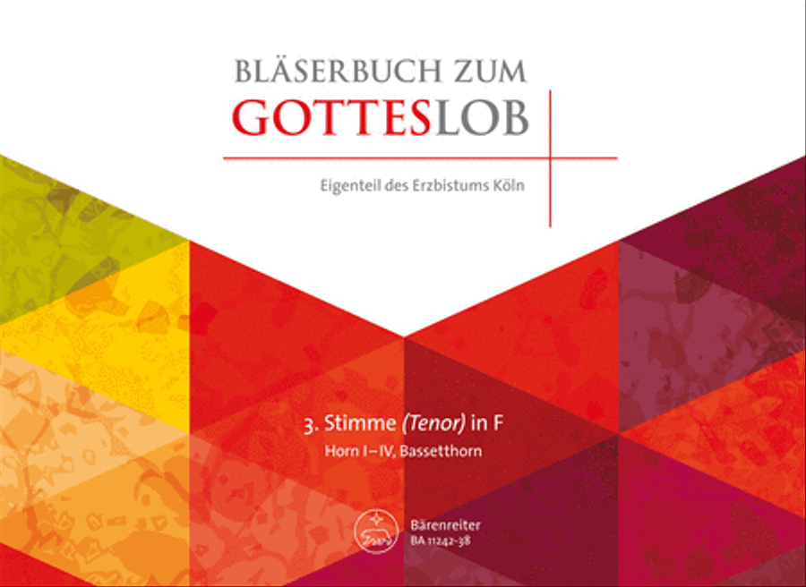 Bläserbuch zum Gotteslob Tenor Voice scores gallery preview page 1