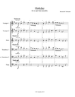 Holiday - for Brass Sextet