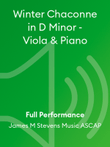 Winter Chaconne in D Minor - Viola & Piano mini preview