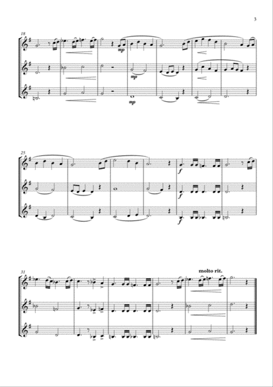 The Breaking Of The Fellowship Brass Trio scores gallery preview page 3