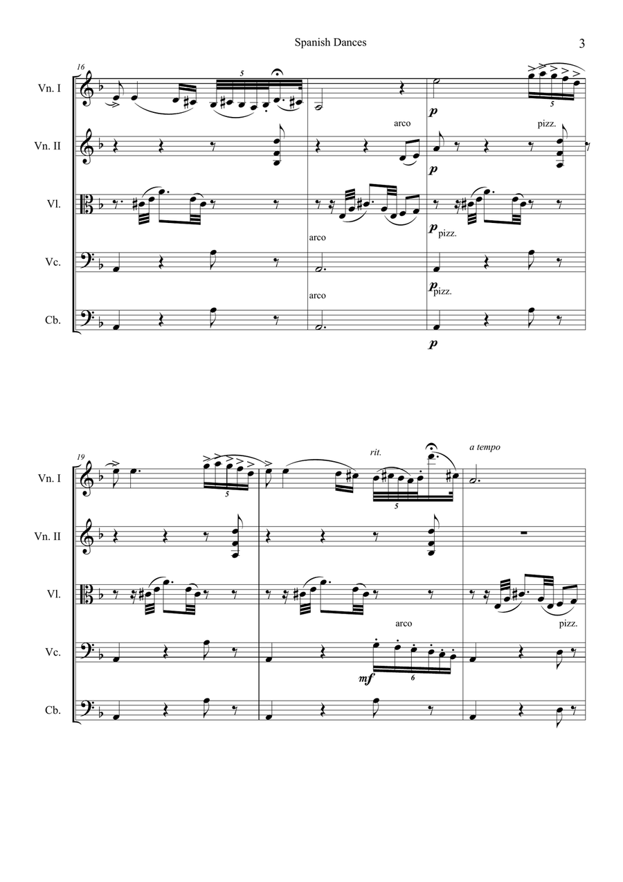 Playera Playera String Orchestra scores gallery preview page 4