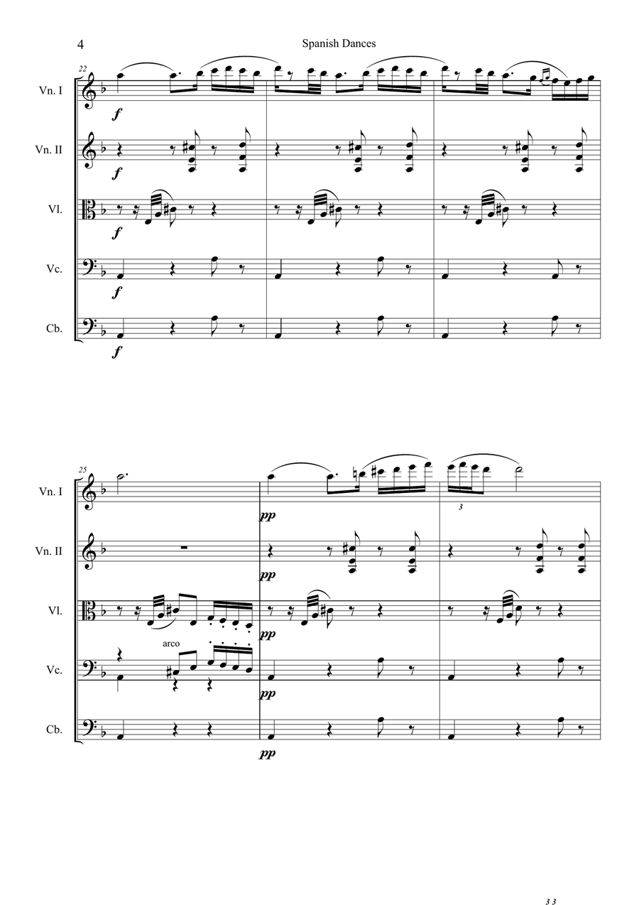 Playera Playera String Orchestra scores gallery preview page 5